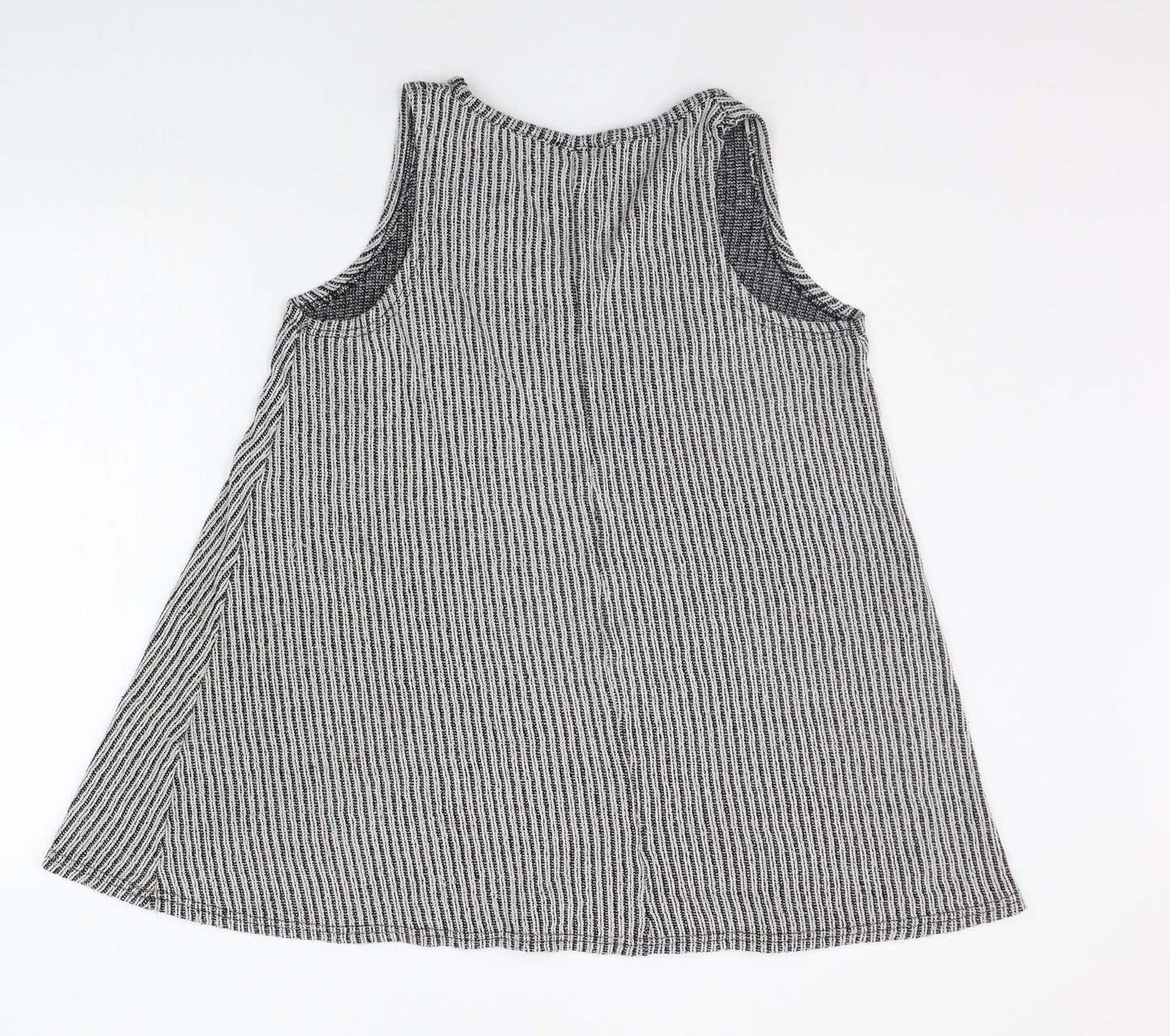 Atmosphere Womens Grey Striped  Basic Tank Size 16