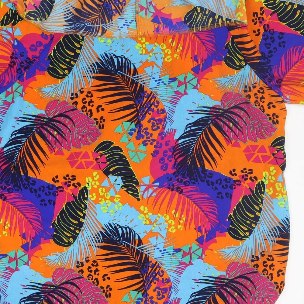 george  Womens Multicoloured Geometric  Basic Blouse Size 18