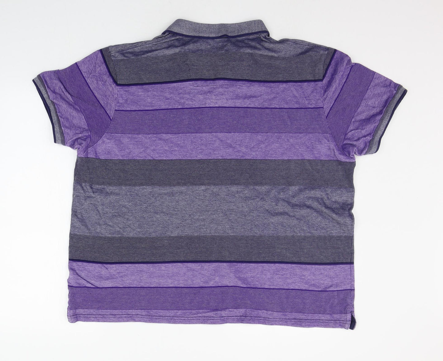 BHS Mens Pink Striped   Polo Size 2XL
