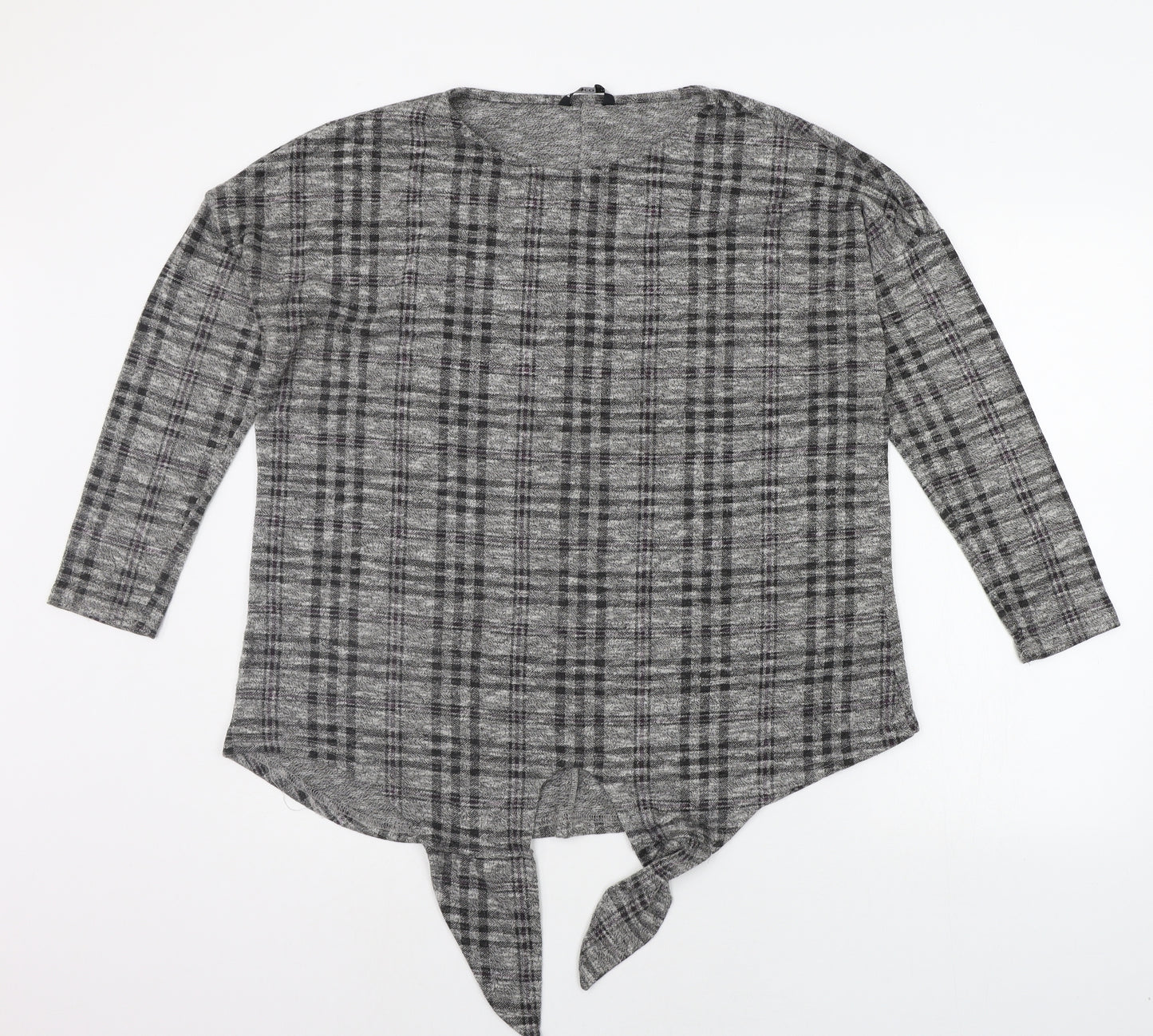 pEP&CO Womens Grey Check  Pullover Jumper Size 16