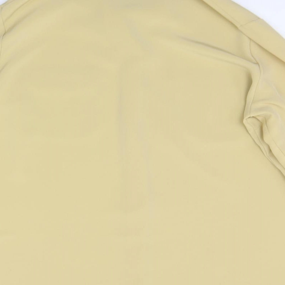 Marks and Spencer Womens Beige   Basic Button-Up Size 16