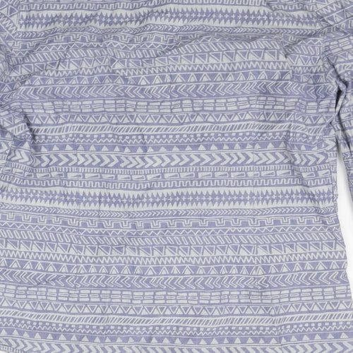 ASOS Mens Blue Geometric   Button-Up Size S