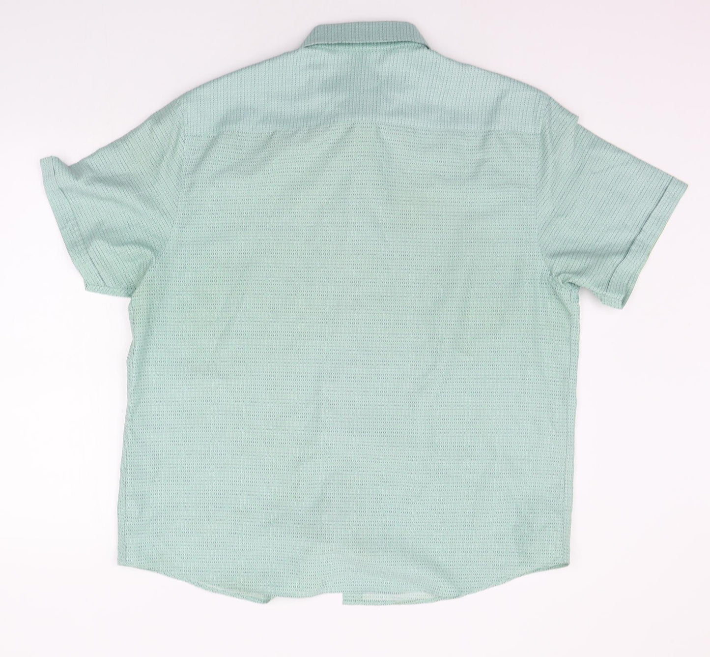 BHS Mens Green Geometric   Button-Up Size L