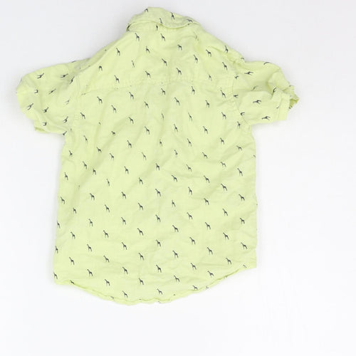 NEXT Baby Yellow Geometric  Basic Button-Up Size 12-18 Months