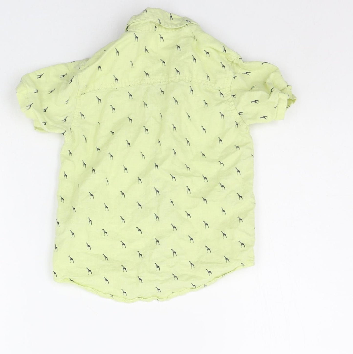 NEXT Baby Yellow Geometric  Basic Button-Up Size 12-18 Months