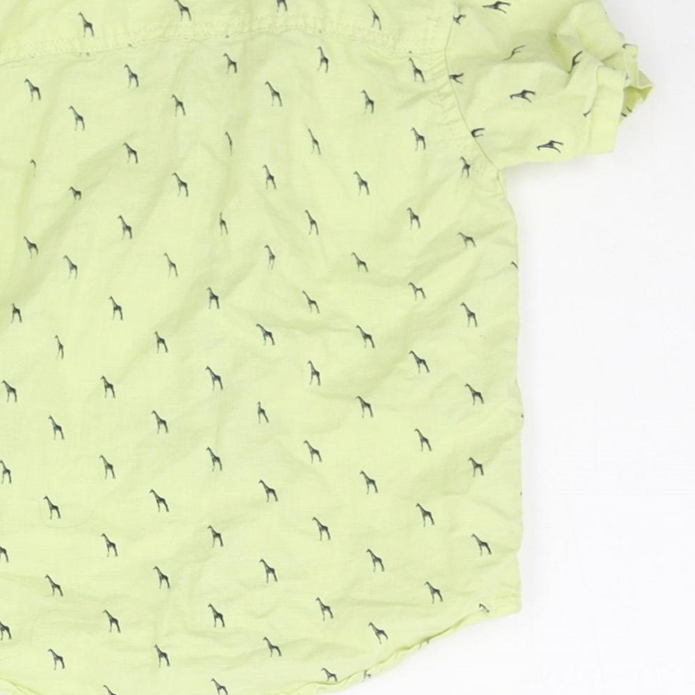 NEXT Baby Yellow Geometric  Basic Button-Up Size 12-18 Months