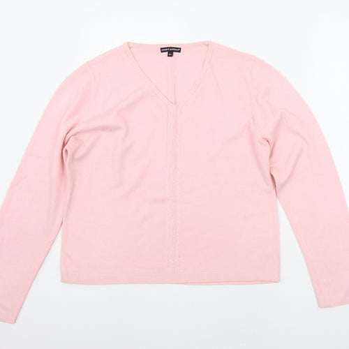 Debbie Morgan Womens Pink   Pullover Jumper Size XL