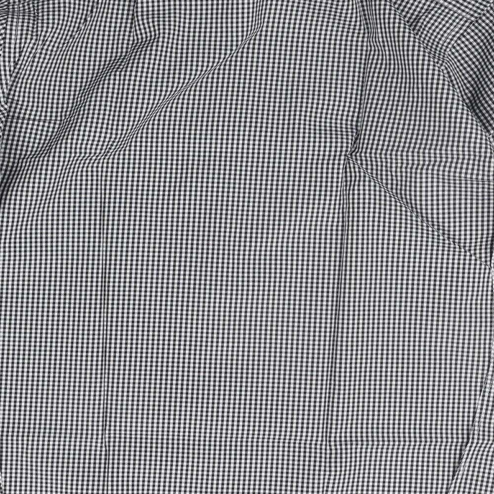 disley Mens White Check   Button-Up Size 15.5