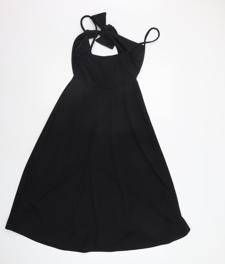 PRETTYLITTLETHING Womens Black   Fit & Flare  Size 10