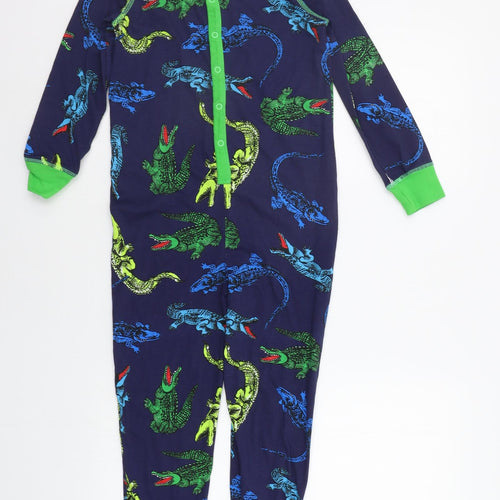 TU Boys Blue Animal Print   Bodysuit Size 7-8 Years  - Crocodile print