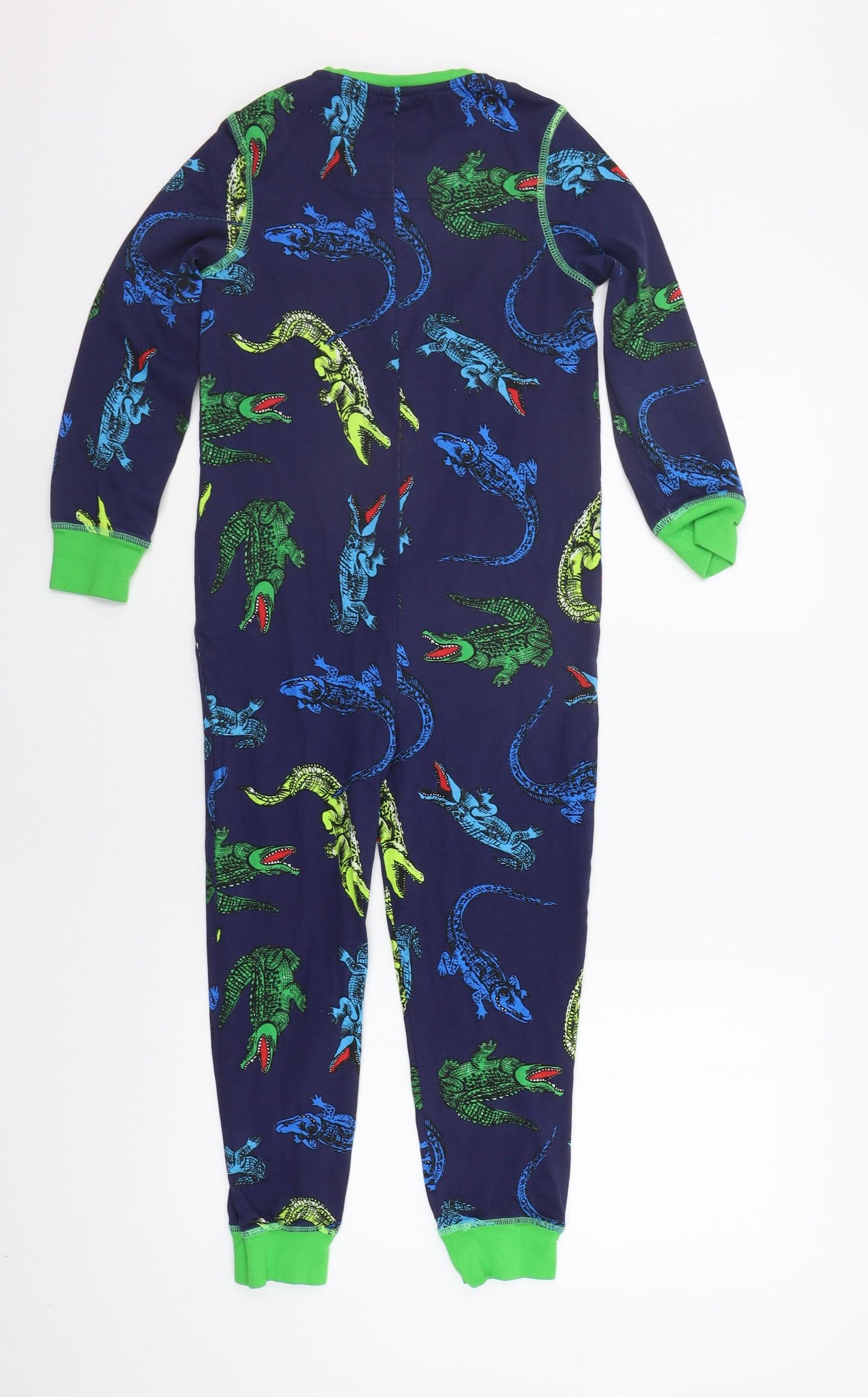 TU Boys Blue Animal Print   Bodysuit Size 7-8 Years  - Crocodile print