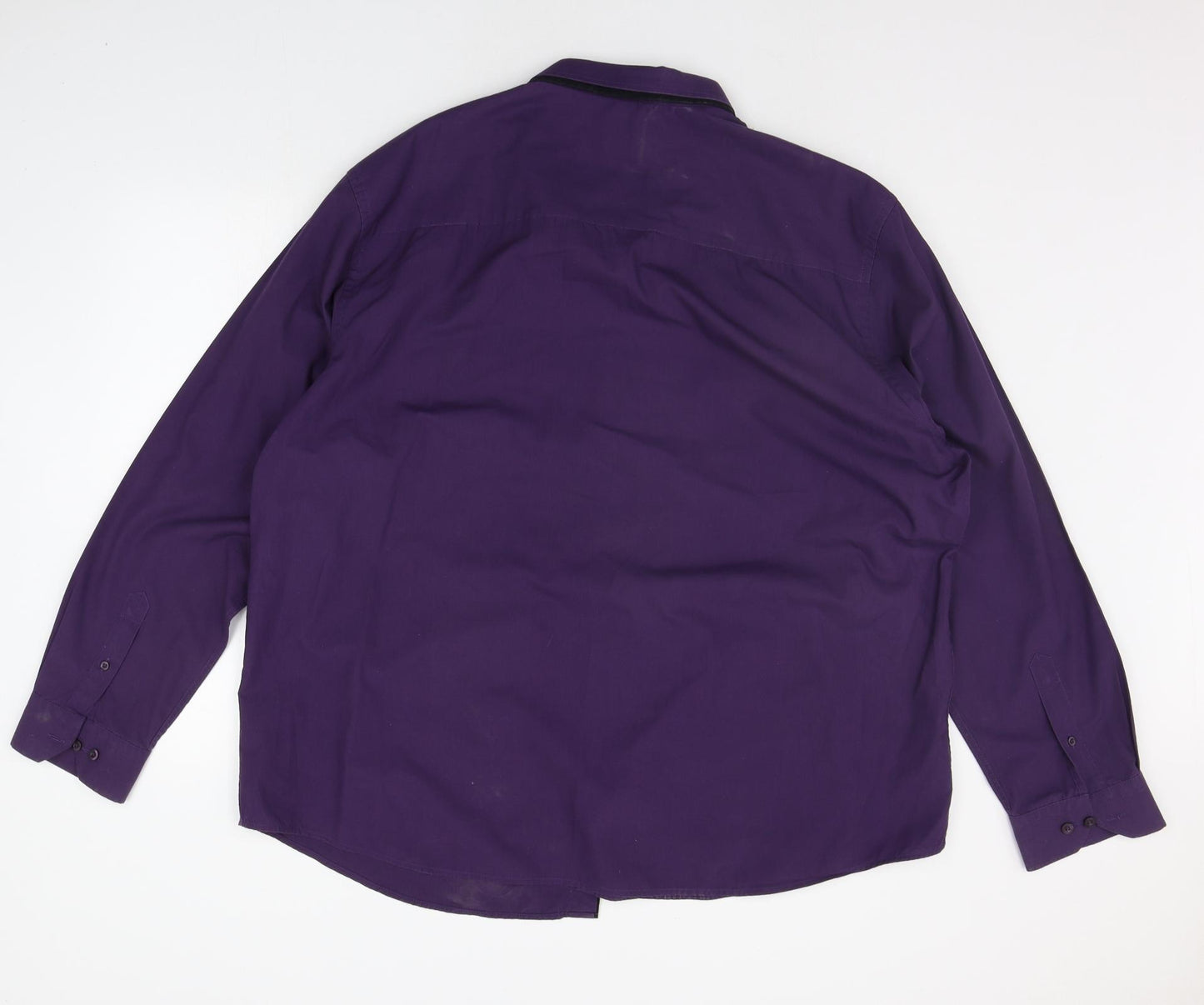 Jacamo Mens Purple Houndstooth   Button-Up Size XL