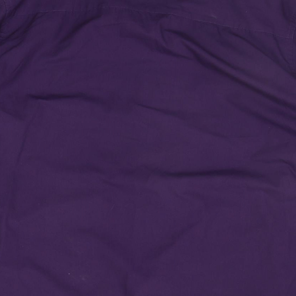 Jacamo Mens Purple Houndstooth   Button-Up Size XL