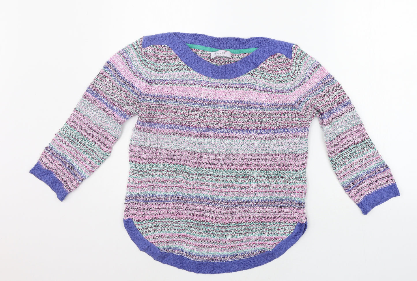 NEXT Womens Multicoloured Striped  Pullover Jumper Size 10