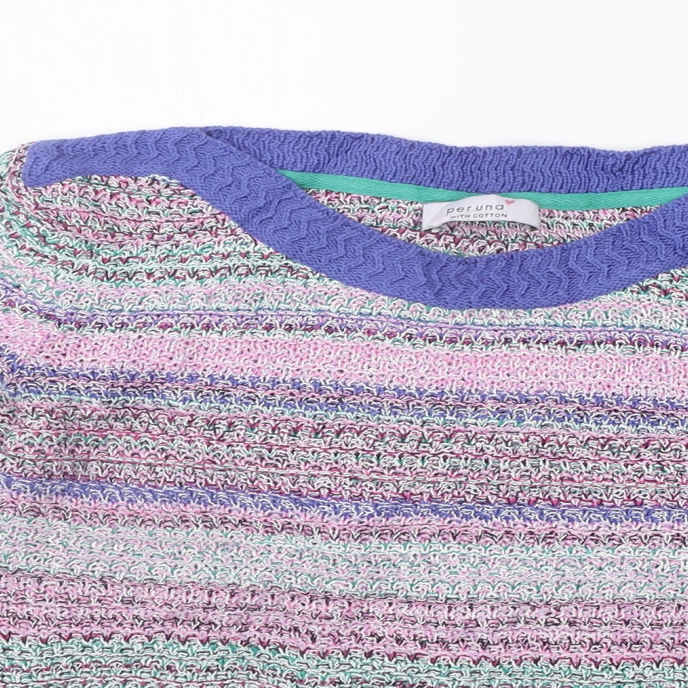 NEXT Womens Multicoloured Striped  Pullover Jumper Size 10