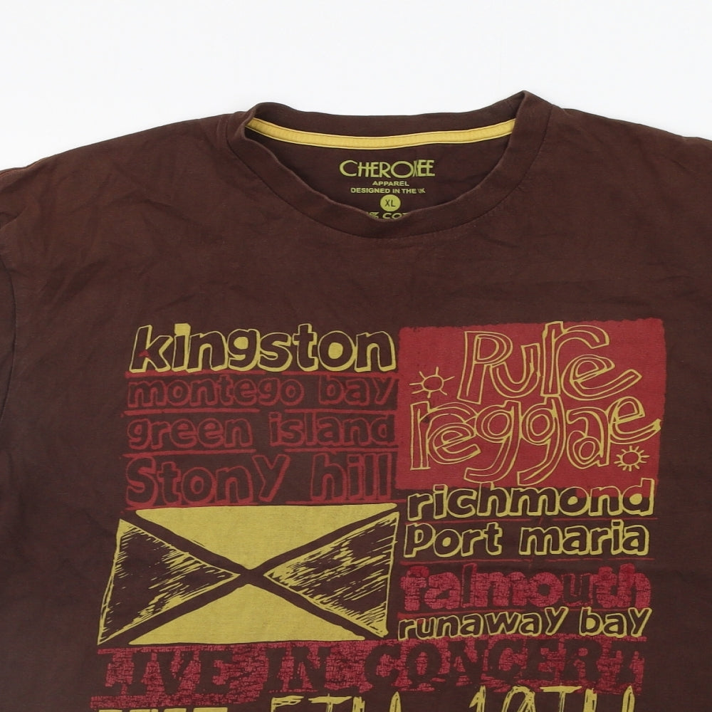 F&F Mens Brown    T-Shirt Size XL