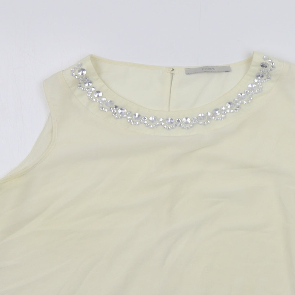 George Womens Yellow   Basic Blouse Size 20