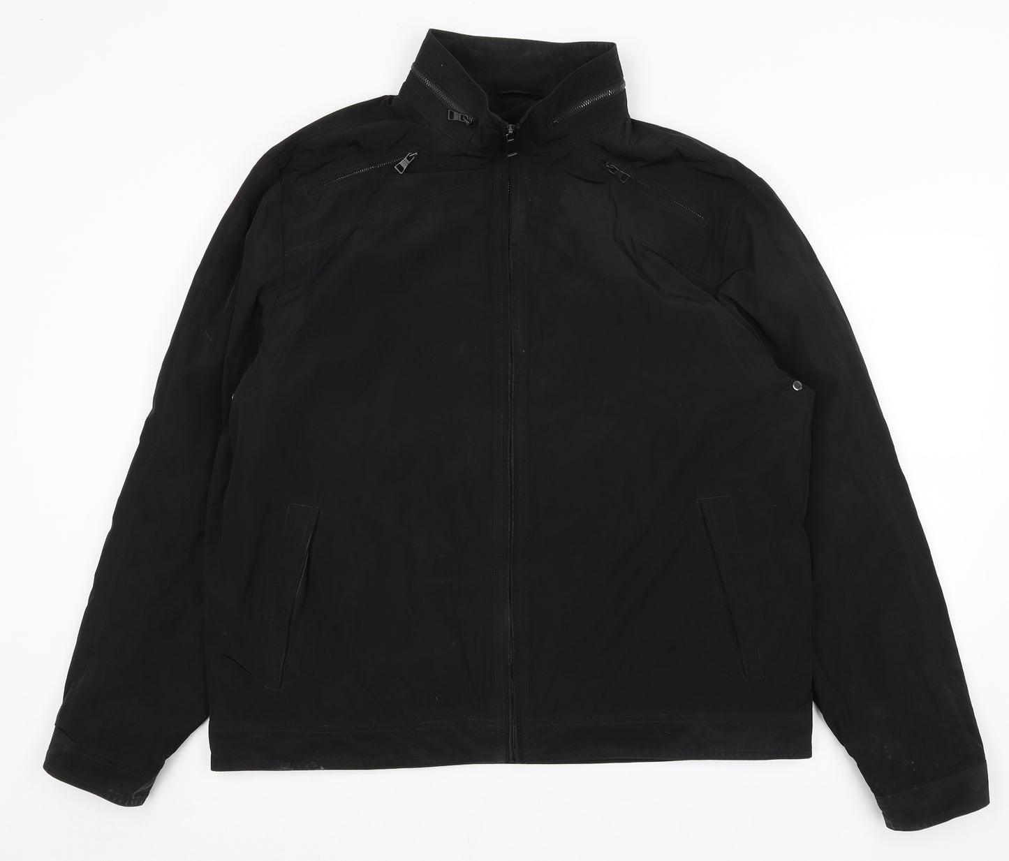 Autograph Mens Black   Rain Coat Coat Size L