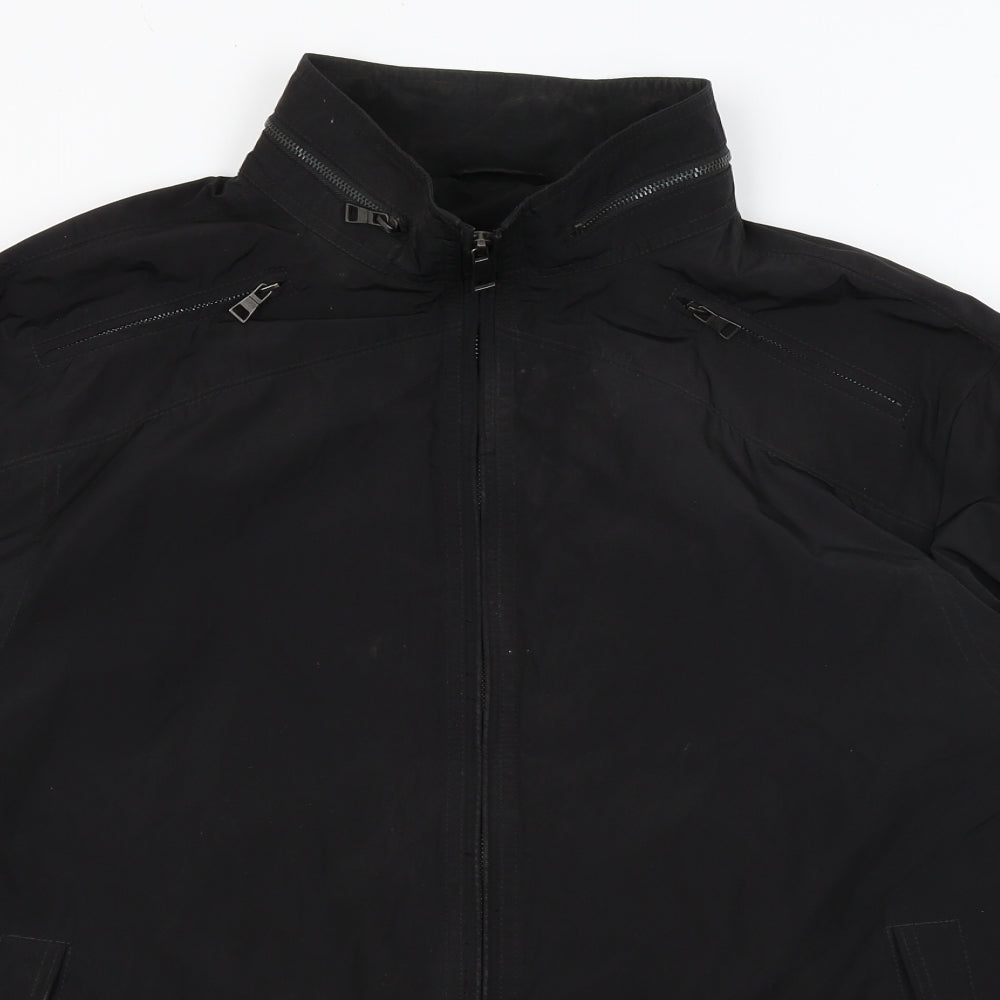 Autograph Mens Black   Rain Coat Coat Size L