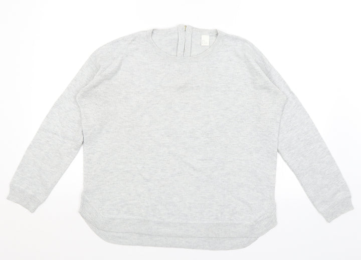 H&M Womens Grey Pullover Jumper Size S