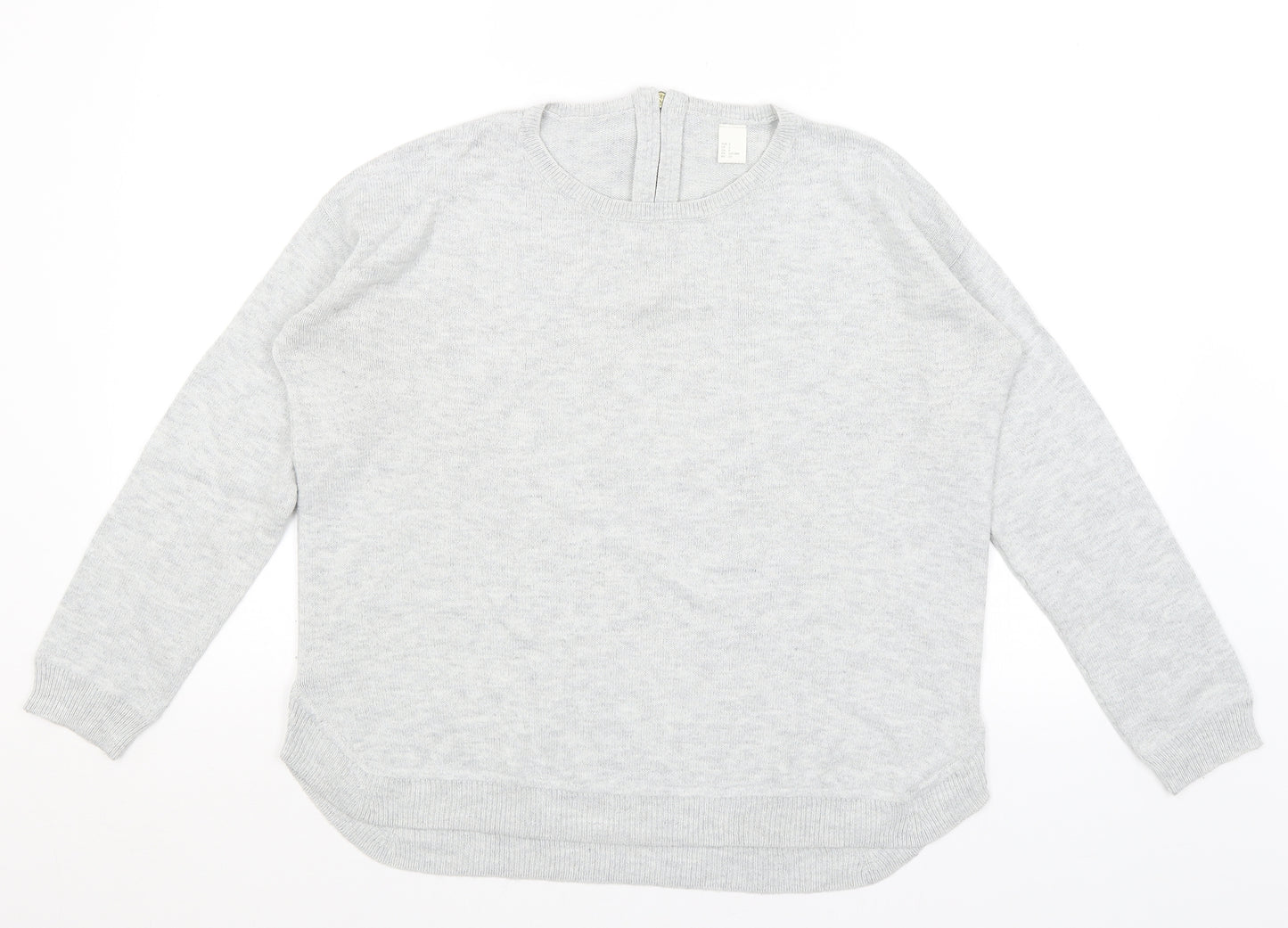 H&M Womens Grey   Pullover Jumper Size S