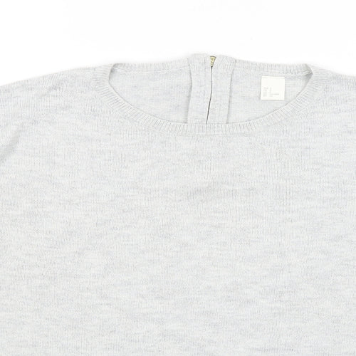 H&M Womens Grey   Pullover Jumper Size S