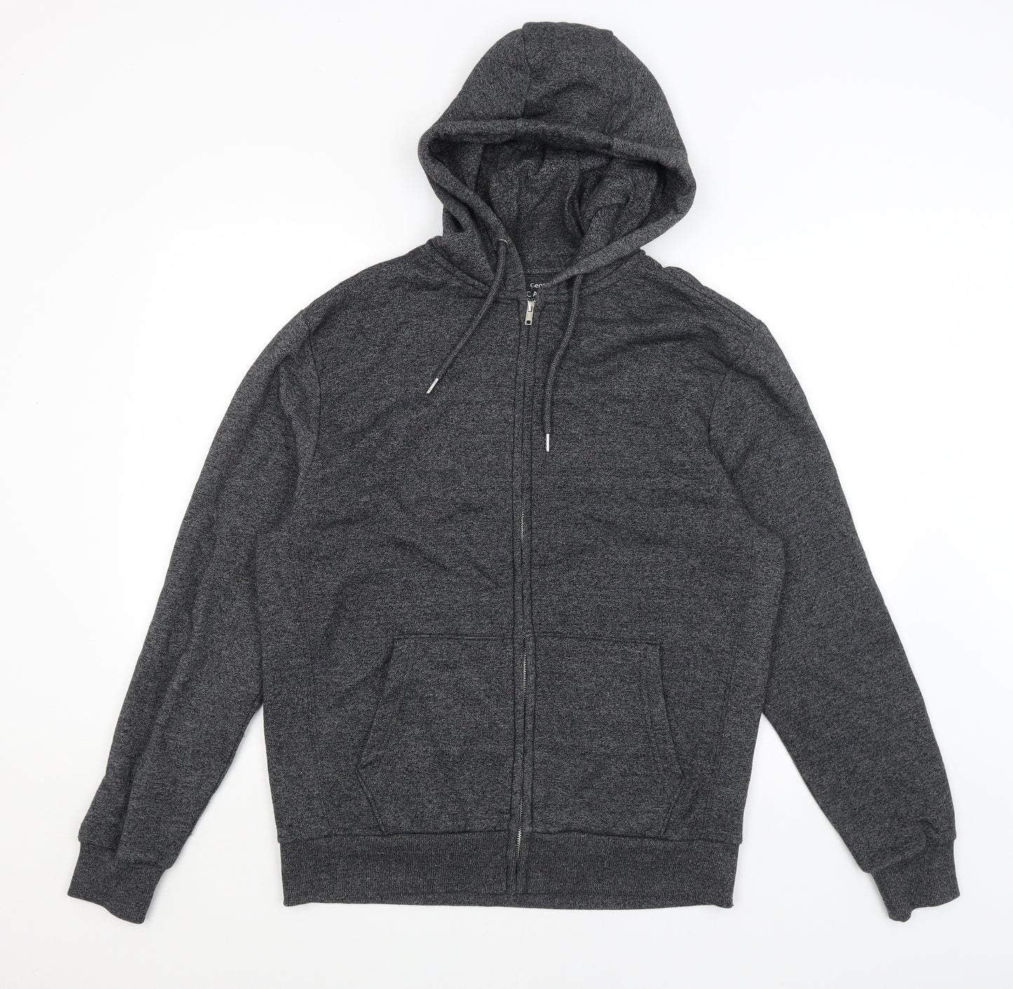 George Mens Grey   Full Zip Hoodie Size L