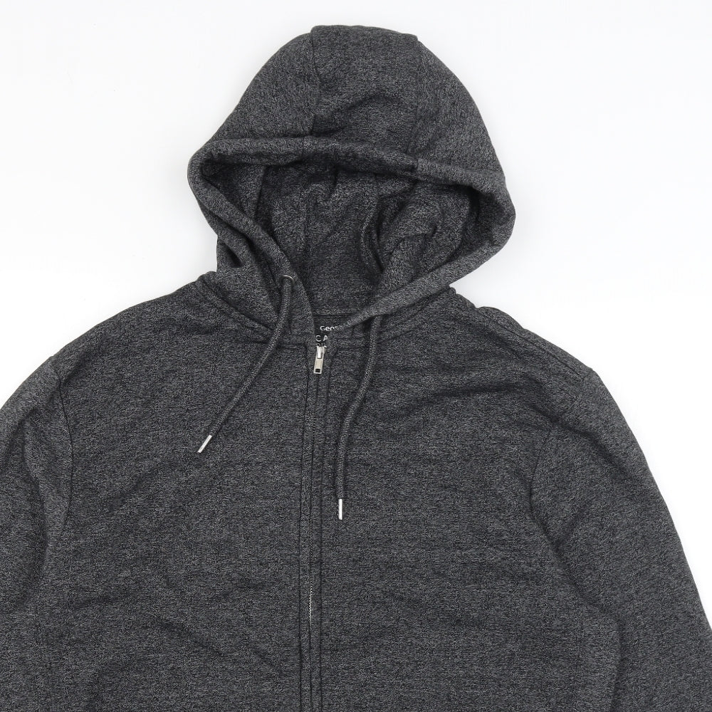 George Mens Grey   Full Zip Hoodie Size L