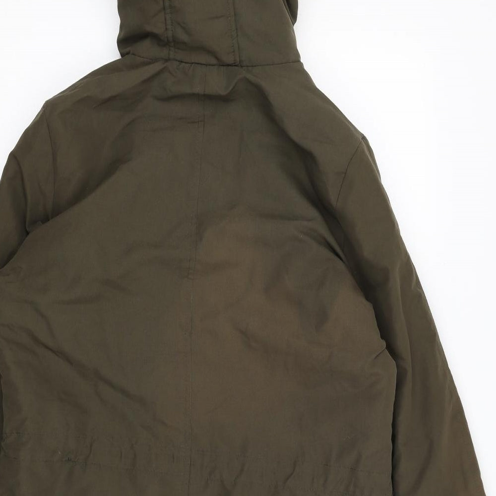 B You Womens Green   Parka Coat Size 8