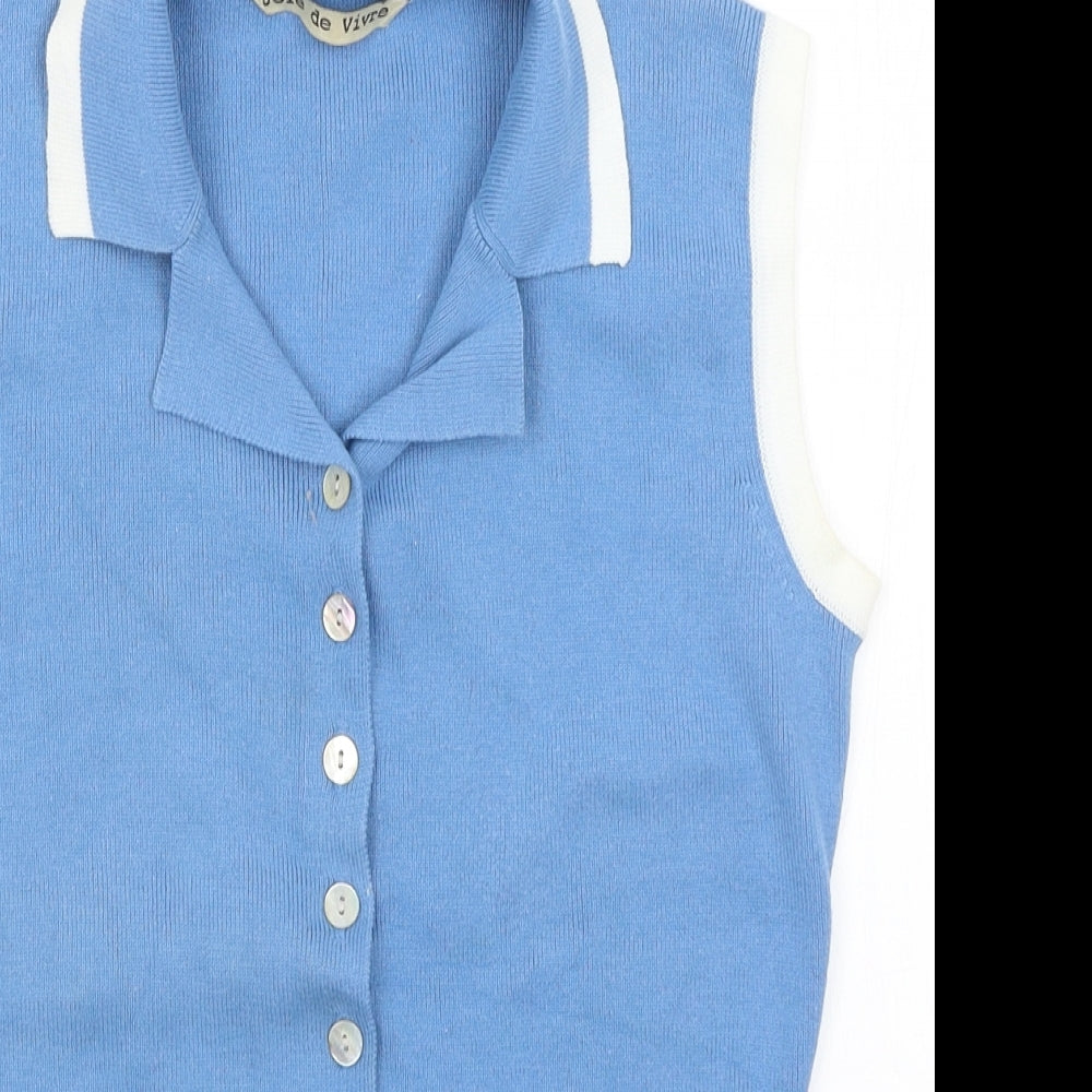 Joie De Vivre Womens Blue   Basic Tank Size S