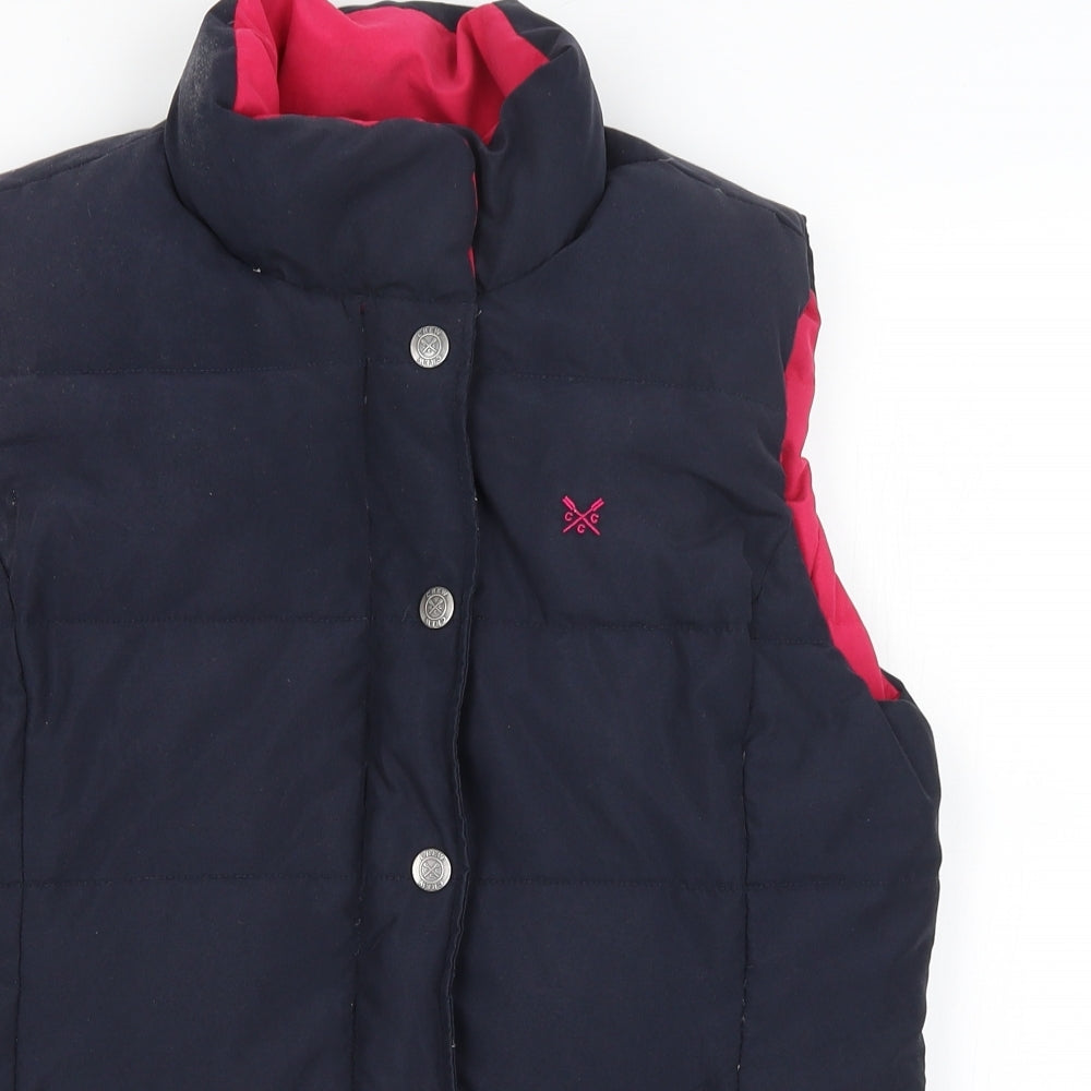 Crew Clothing Co Womens Blue   Gilet Coat Size S