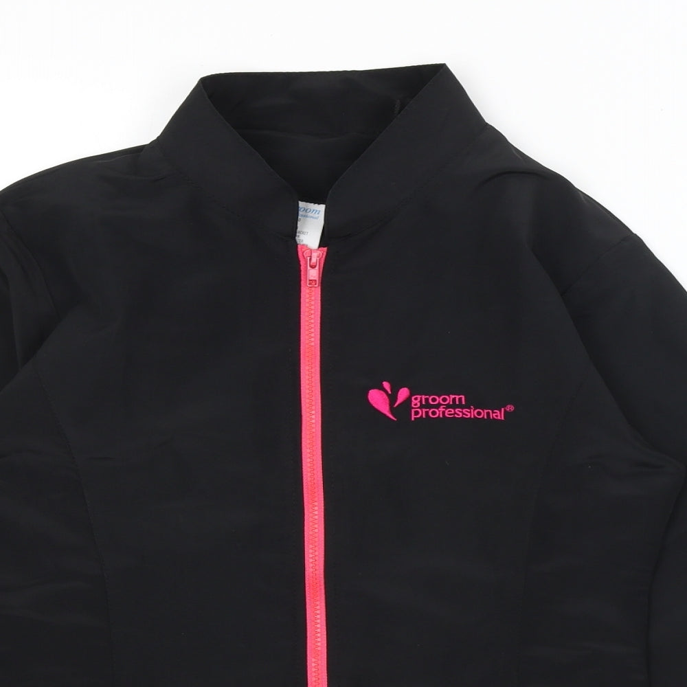 Groom Professional Womens Black   Full Zip Jumper Size S
