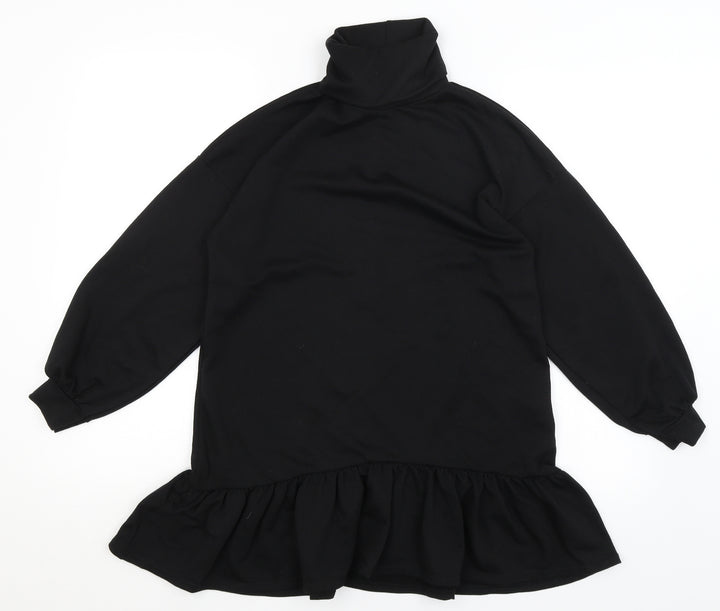 Boohoo Womens Black Pullover Jumper Size 10