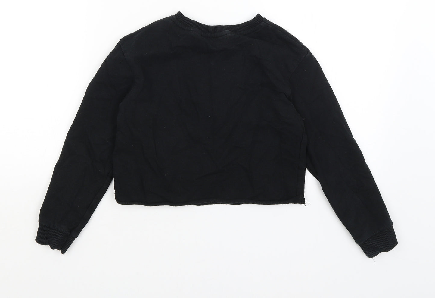 Harry Potter Girls Black   Pullover Jumper Size 8-9 Years  - Hogwarts