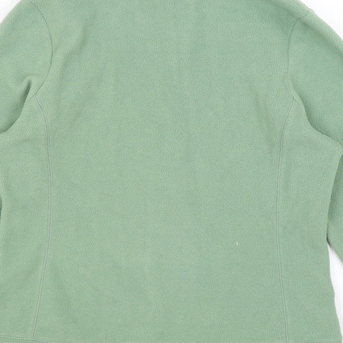 Preworn Womens Green   Full Zip Jumper Size 8