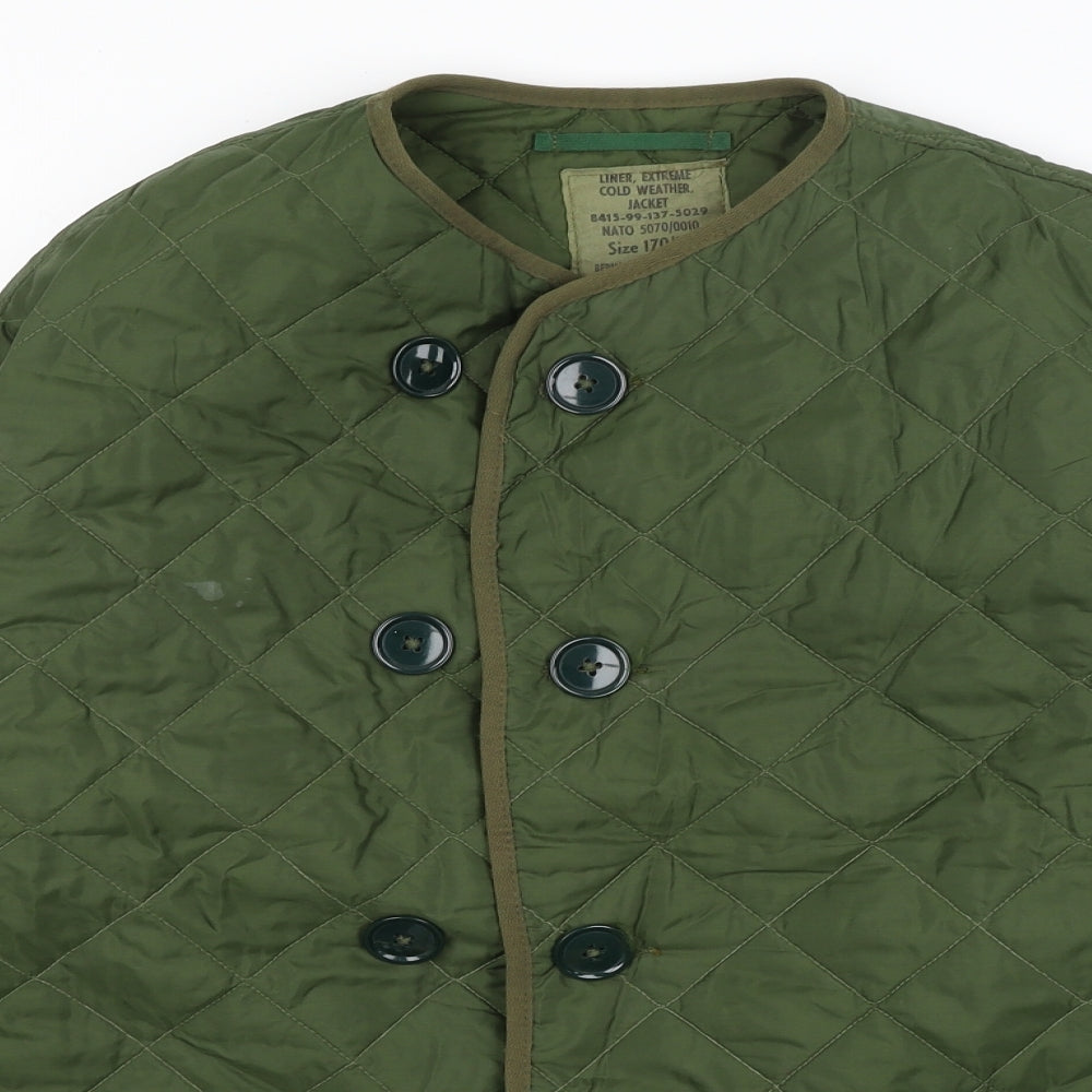 Bernard Uniform Mens Green   Quilted Coat Size XL