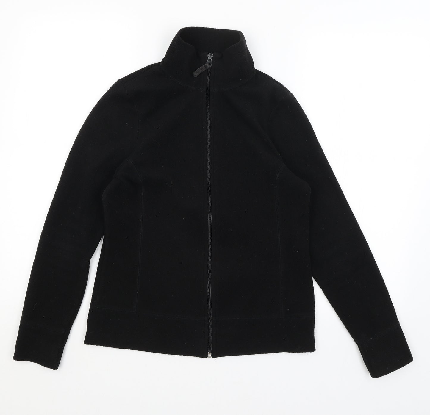 Preworn Womens Black   Full Zip Jumper Size 8
