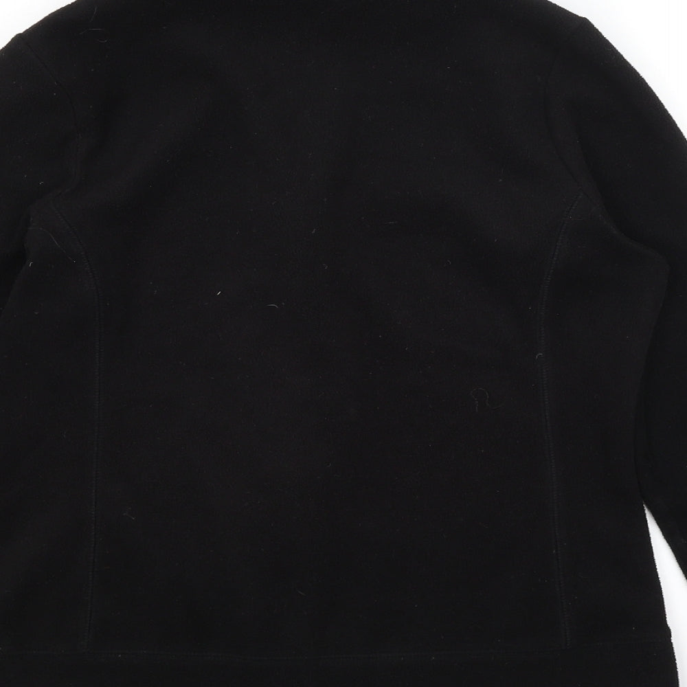 Preworn Womens Black   Full Zip Jumper Size 8