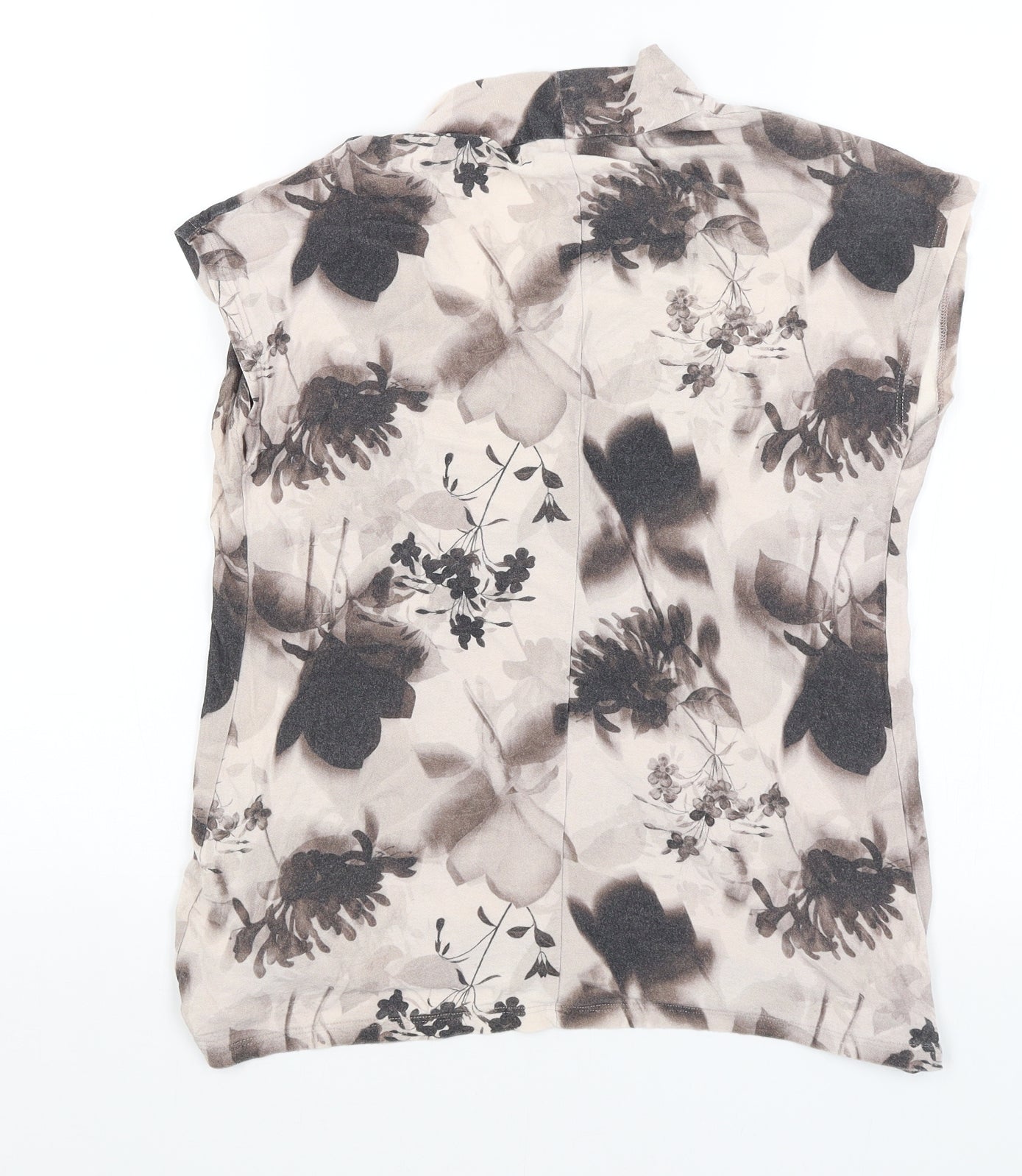 NEXT Womens Brown Floral  Basic T-Shirt Size 10