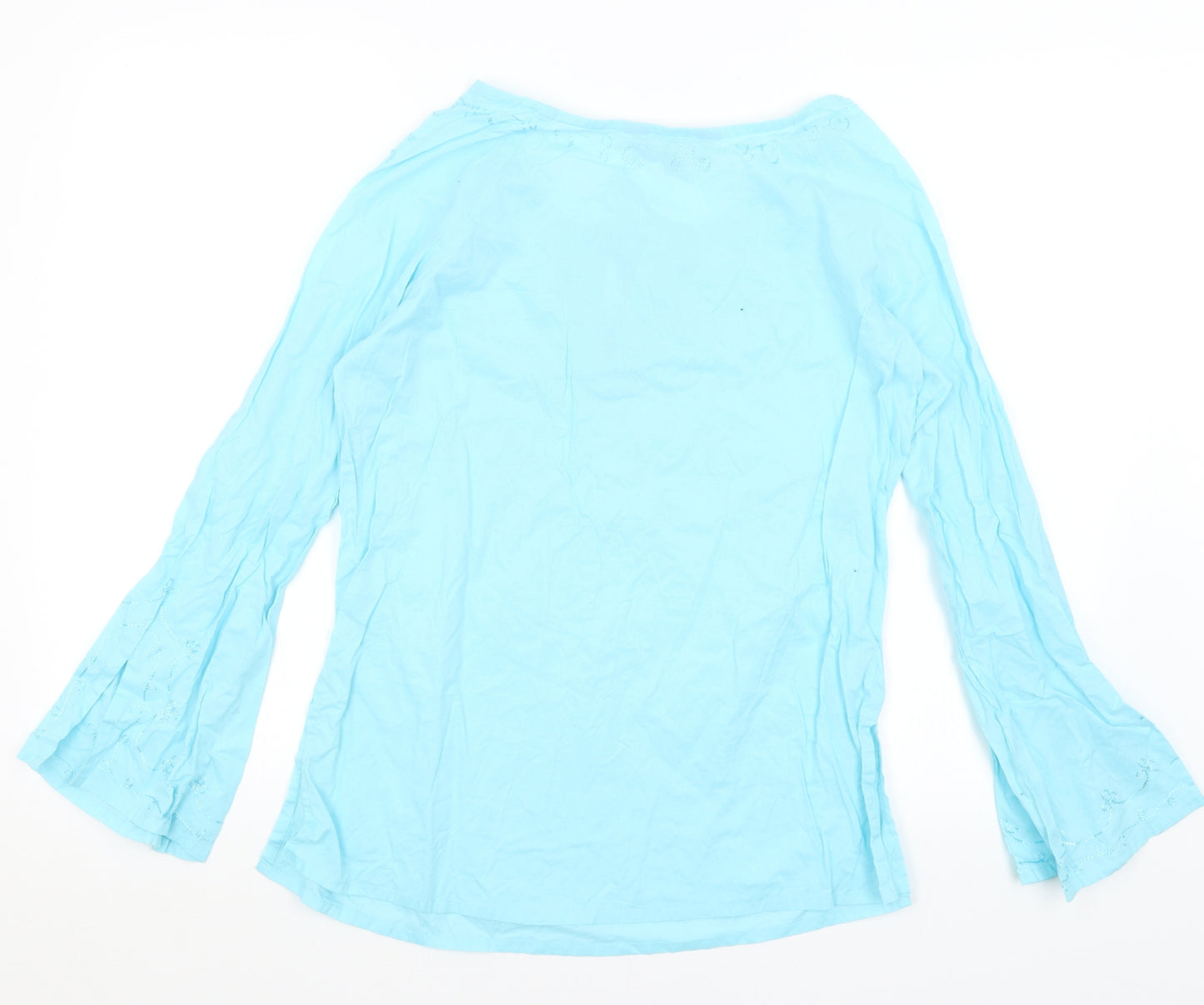 Jac Womens Blue   Basic Blouse Size 14