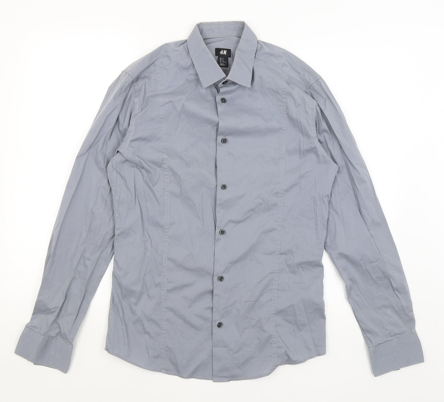 H&M Mens Grey    Dress Shirt Size M