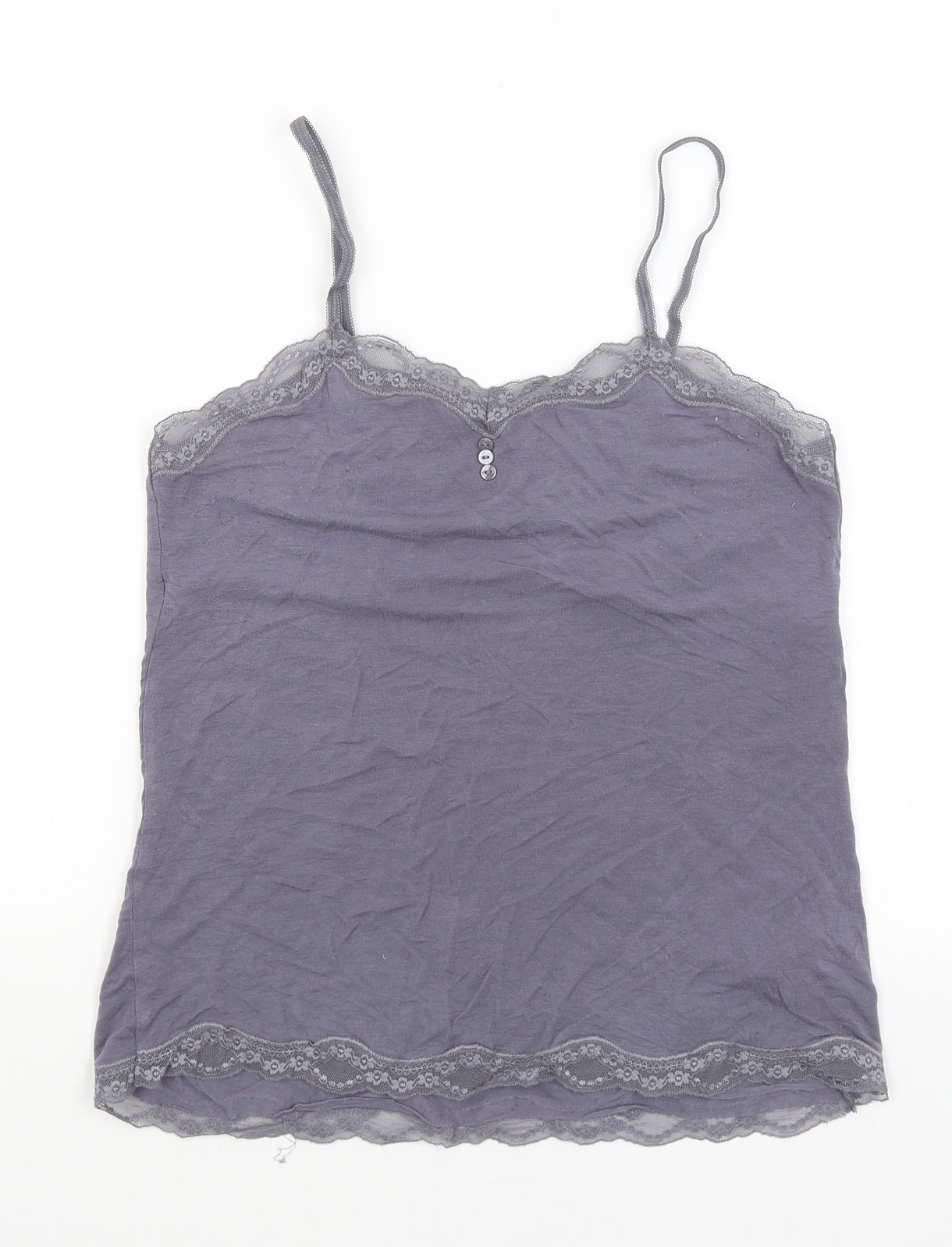 Love to Lounge Womens Grey Solid  Top Pyjama Top Size S