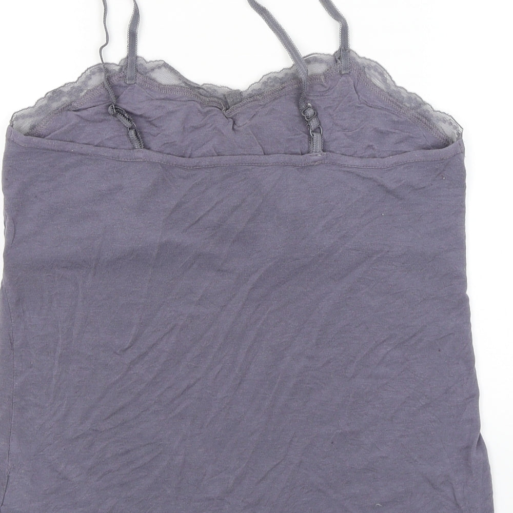 Love to Lounge Womens Grey Solid  Top Pyjama Top Size S
