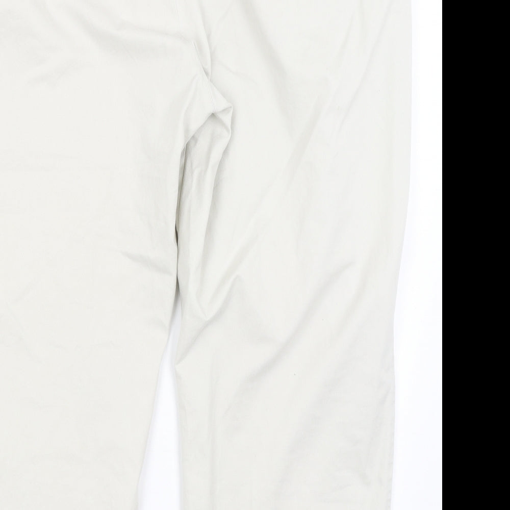 Atlantic Bay Mens Ivory   Trousers  Size 46 in L25 in