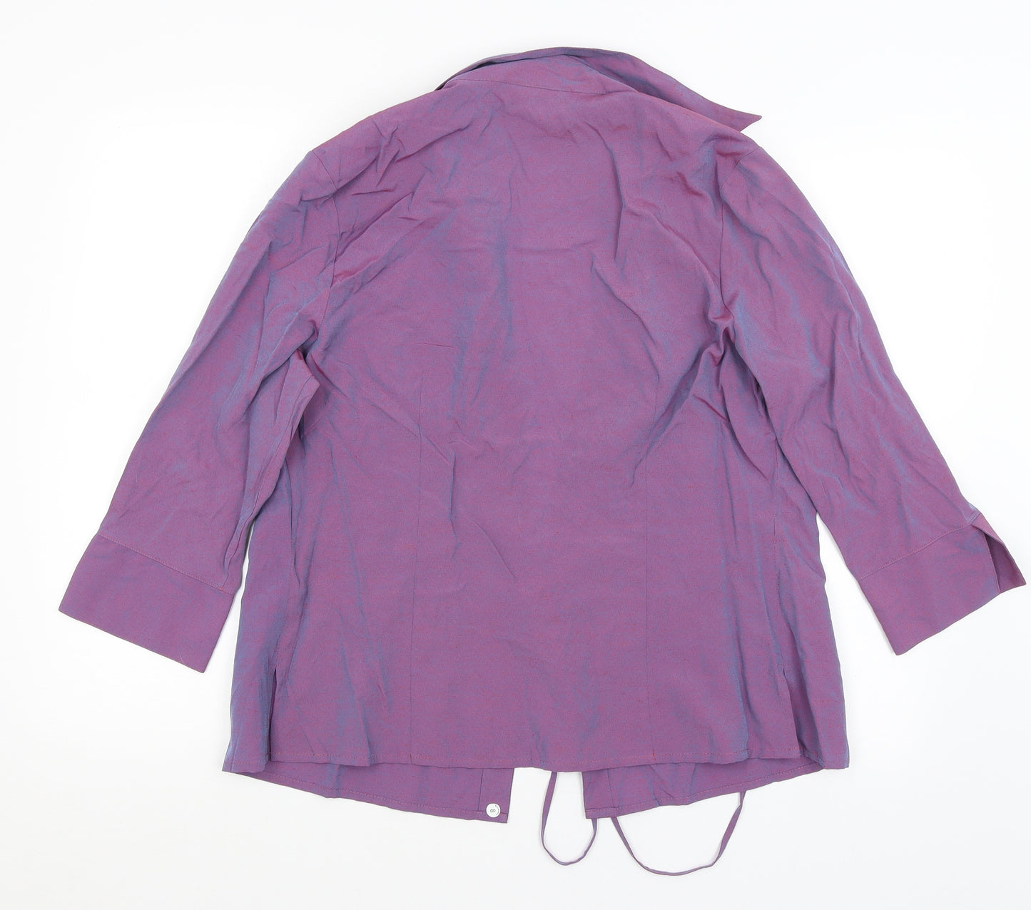 E-vie Womens Purple   Wrap Blouse Size 18