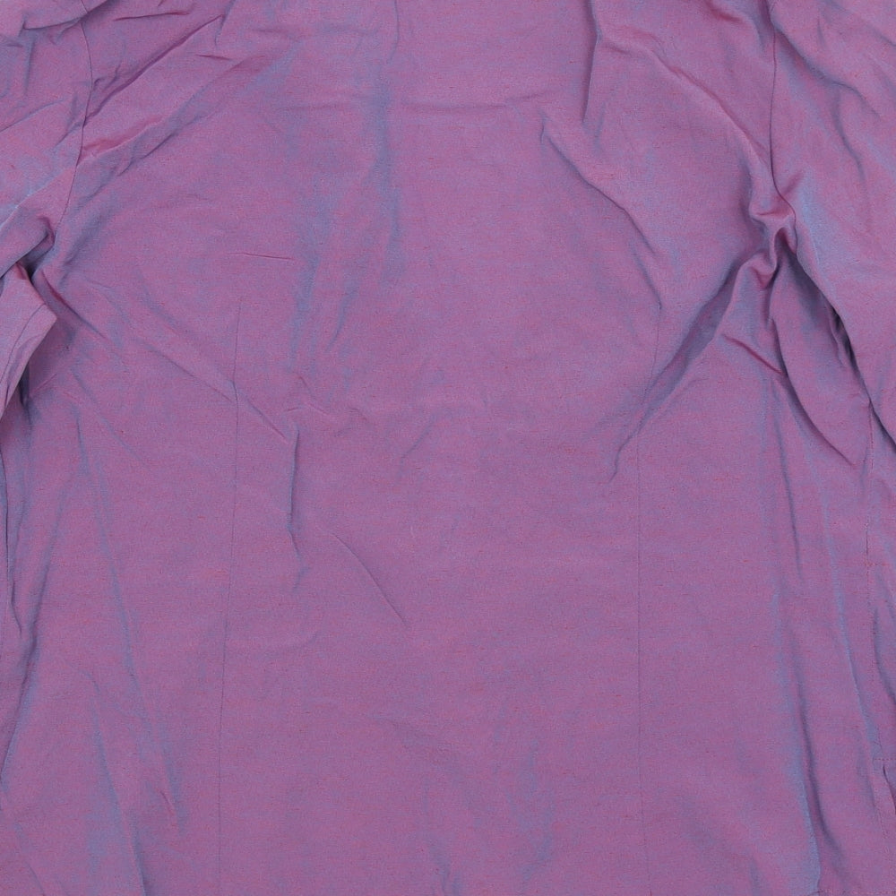 E-vie Womens Purple   Wrap Blouse Size 18