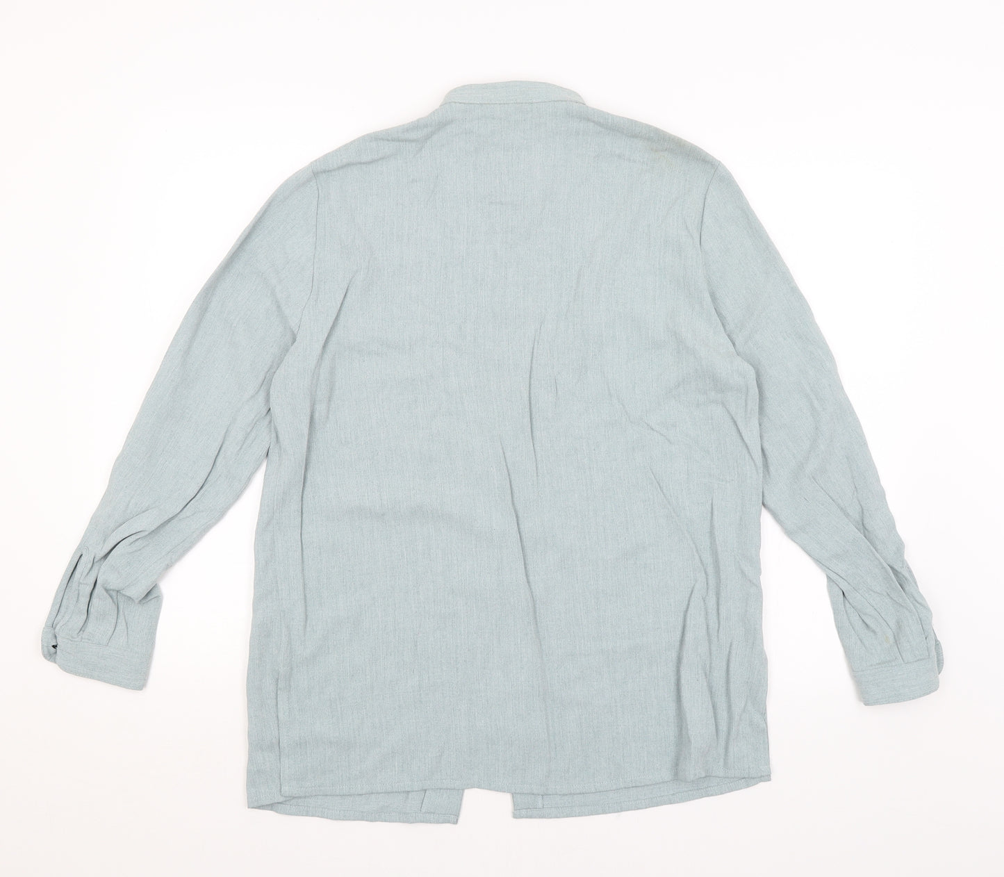 M&S Womens Blue   Basic Button-Up Size 14