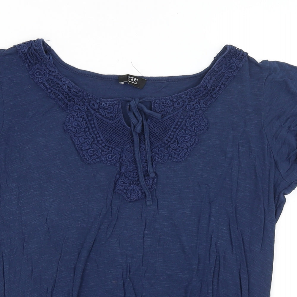 F&F Womens Blue   Basic T-Shirt Size 14
