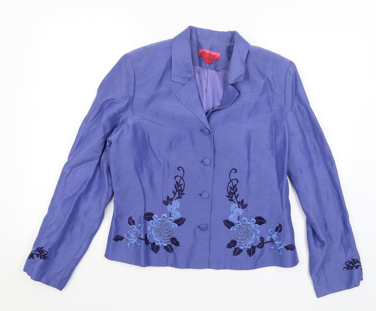Monsoon Womens Blue   Jacket Blazer Size 16