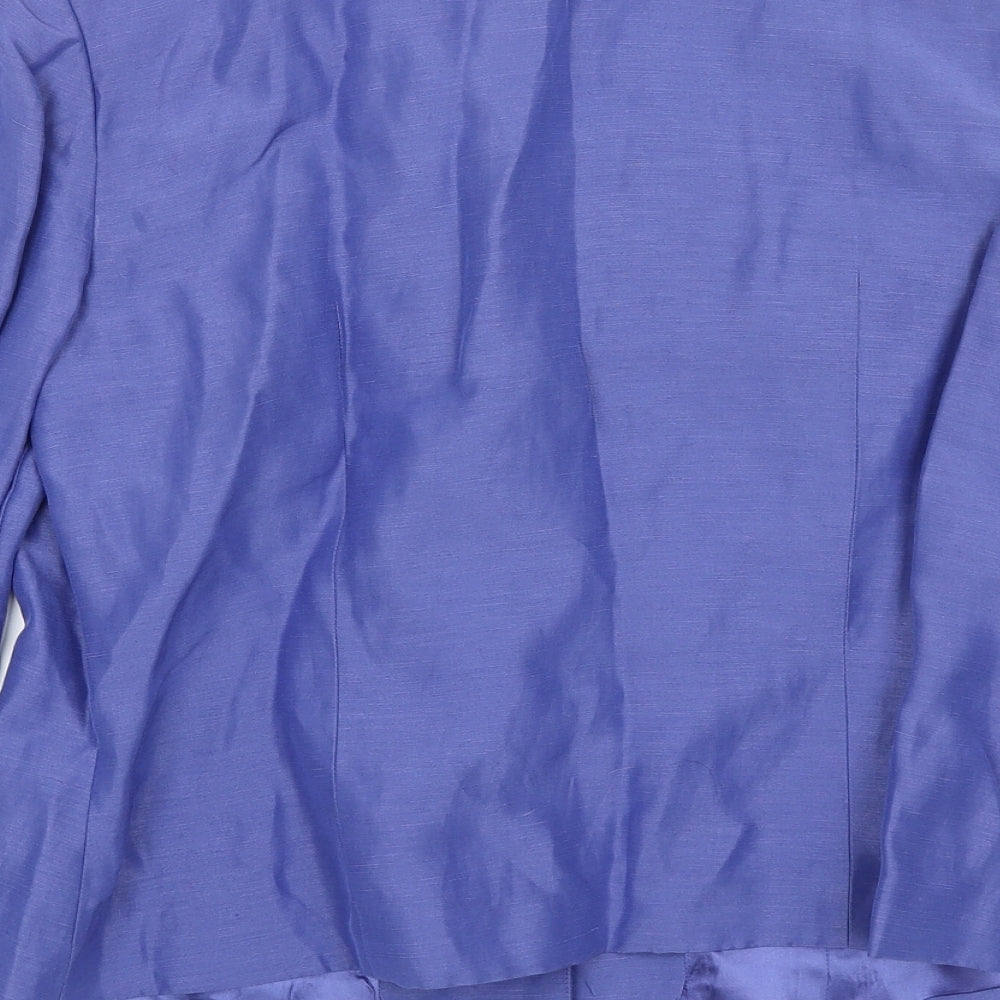 Monsoon Womens Blue   Jacket Blazer Size 16